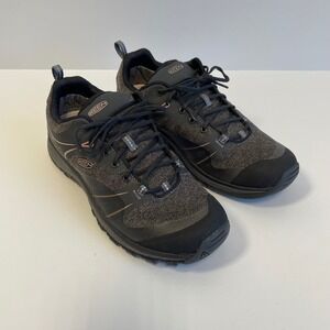 KEEN Terradora Waterproof Hiking Shoes Womens 9.5 Black Gray Pink